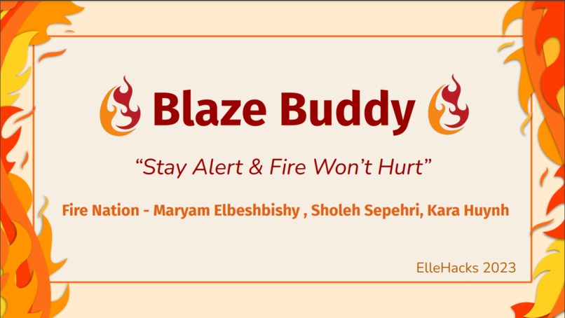 Blaze Buddy Landing Page